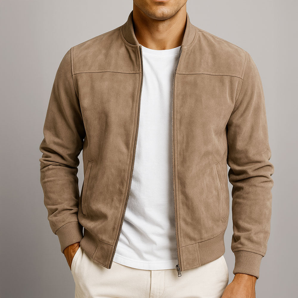 Roland - Veste Classique en Suède Urbain
