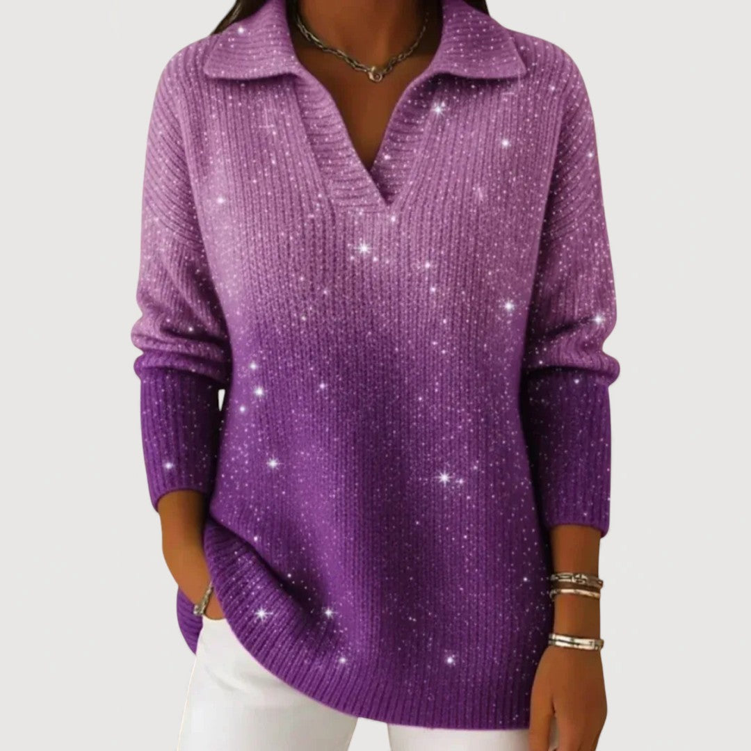 Eliravelle – Pull en Tricot Pailleté au Style Élégant et Décontracté