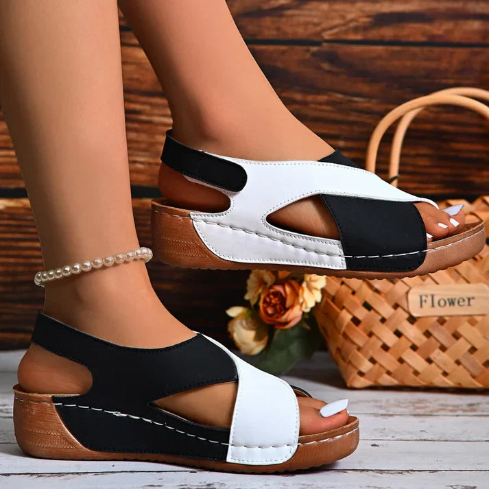 Milena - Sandales Orthopédiques avec Talon Oblique Ultra Confortables pour Femme