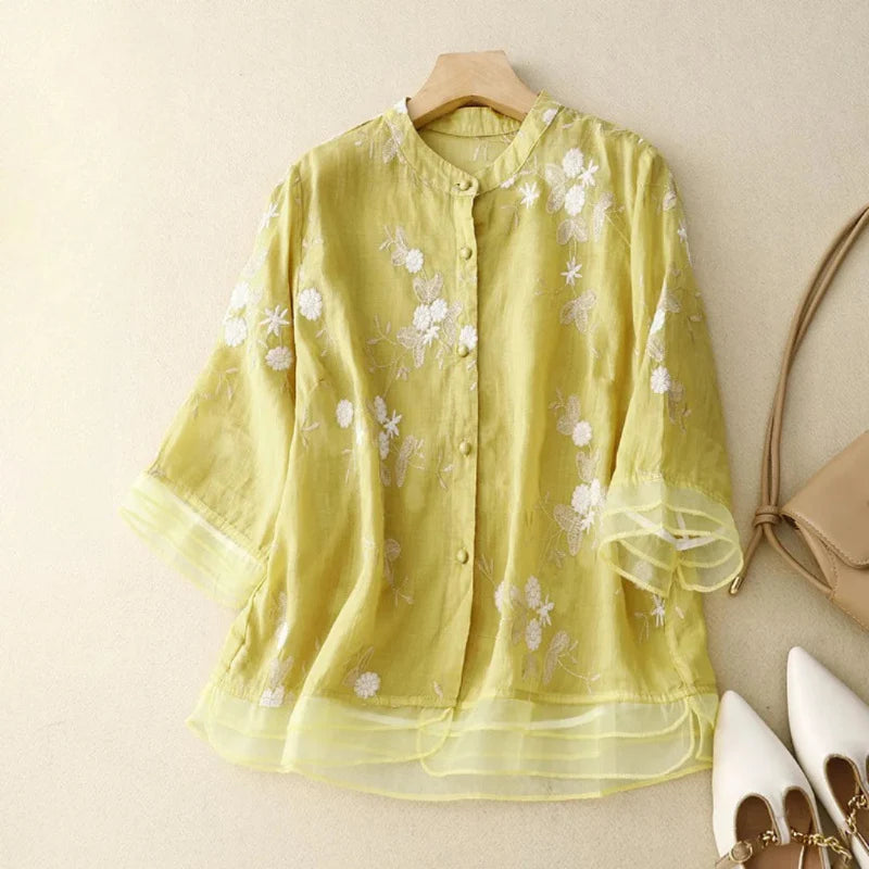 Lauri - Blouse brodée