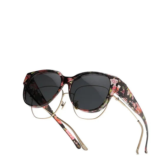 Dovrya - Lunettes soleil femme cat eye polarisées UV400 style chic
