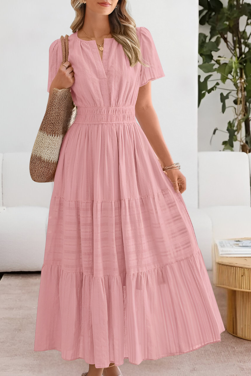 Adelphine - Robe d'Été Boho Breeze Légère et Élégante
