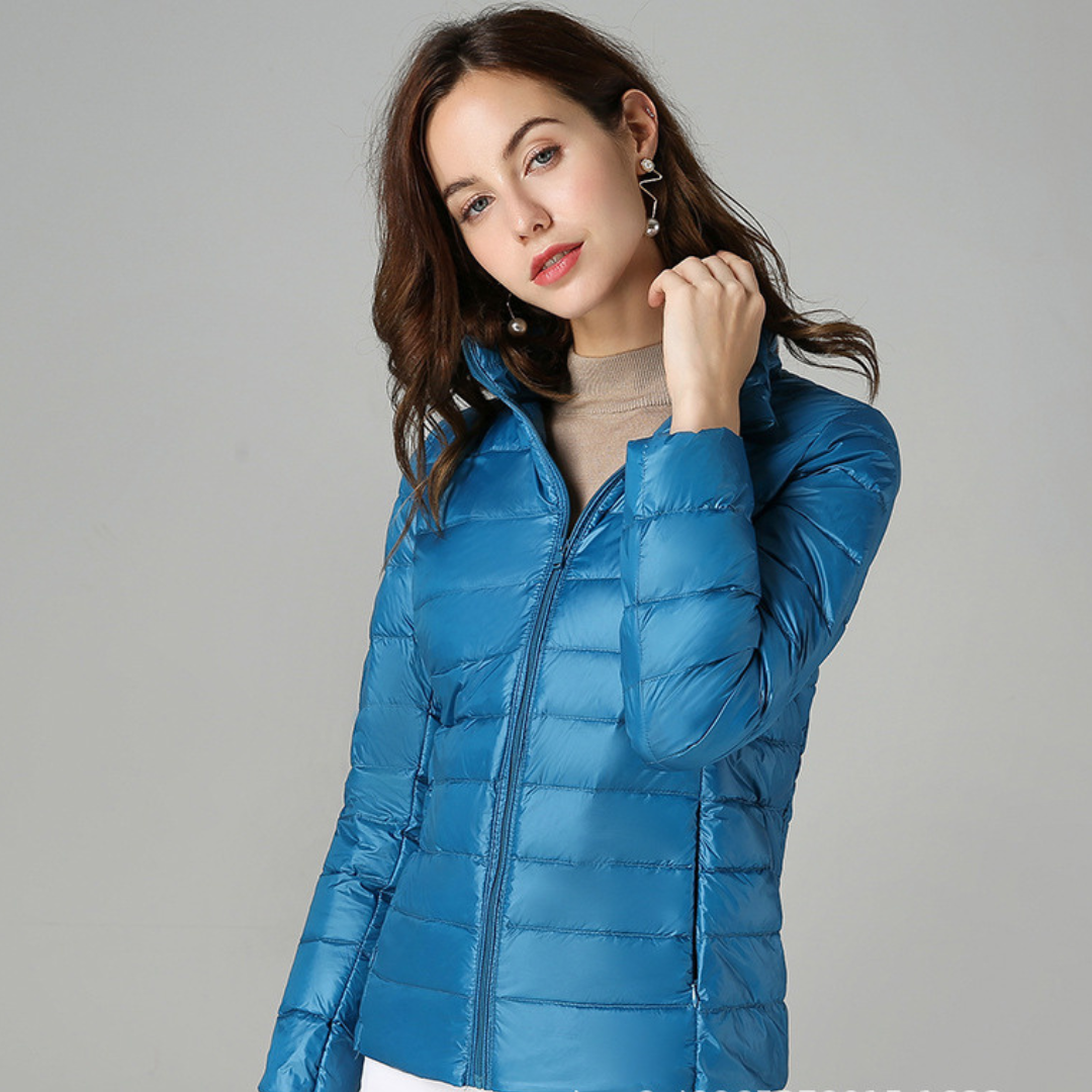 Rhoselle - Veste En Duvet Ultralégère Avec Plis Sophistiqués