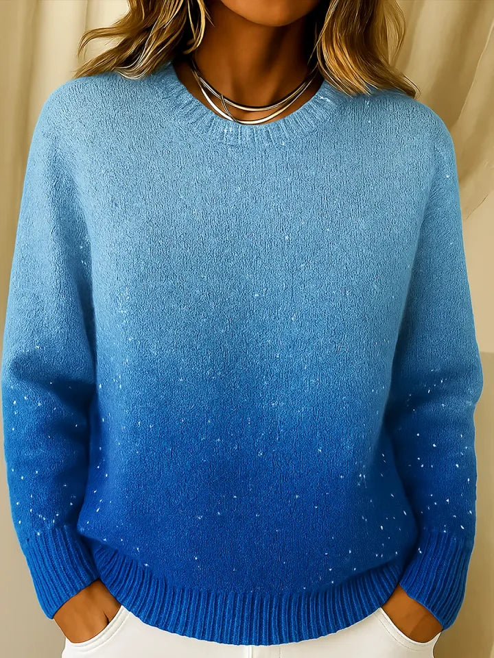 Cyravelle - Pull Ombré Doux en Tricot