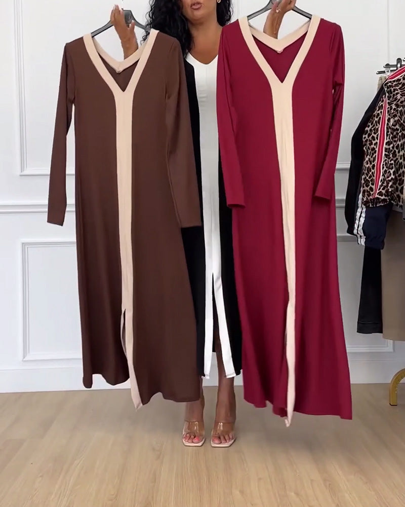 Gabrielle - Robe en Maille Élégante Automne Hiver
