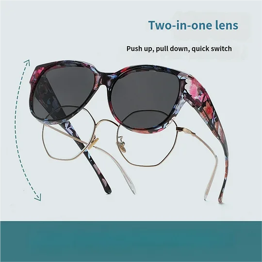 Dovrya - Lunettes soleil femme cat eye polarisées UV400 style chic