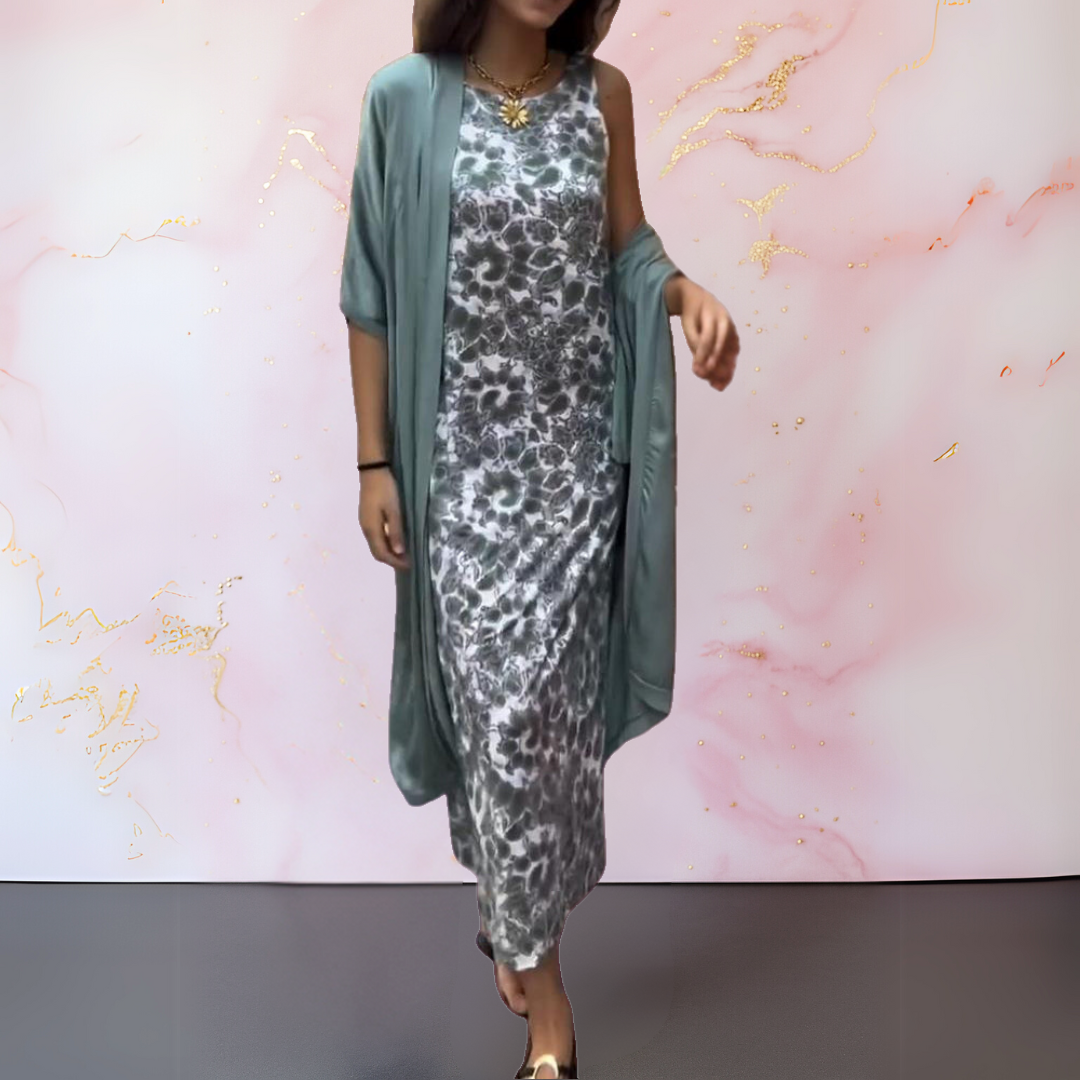 Zephyra - Robe Élégante avec Gilet pour un Look Sophistiqué et Confortable