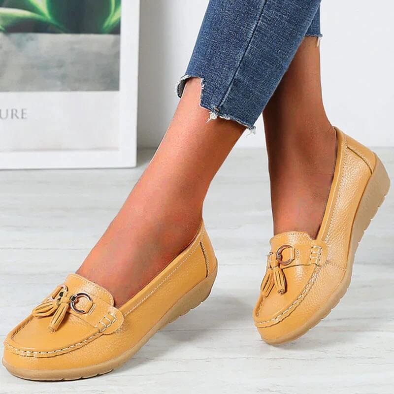 Heliora - Mocassins en Cuir Confort Orthopédique – L’Élégance Naturelle à Chaque Pas