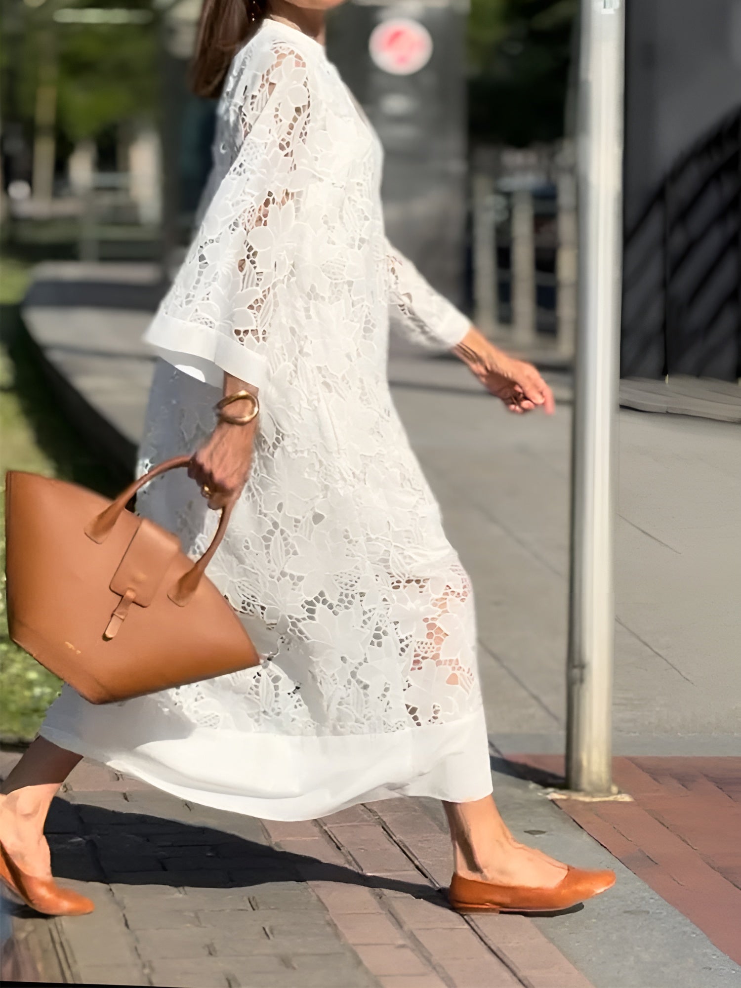 Liv - Robe en dentelle brodée pour femmes