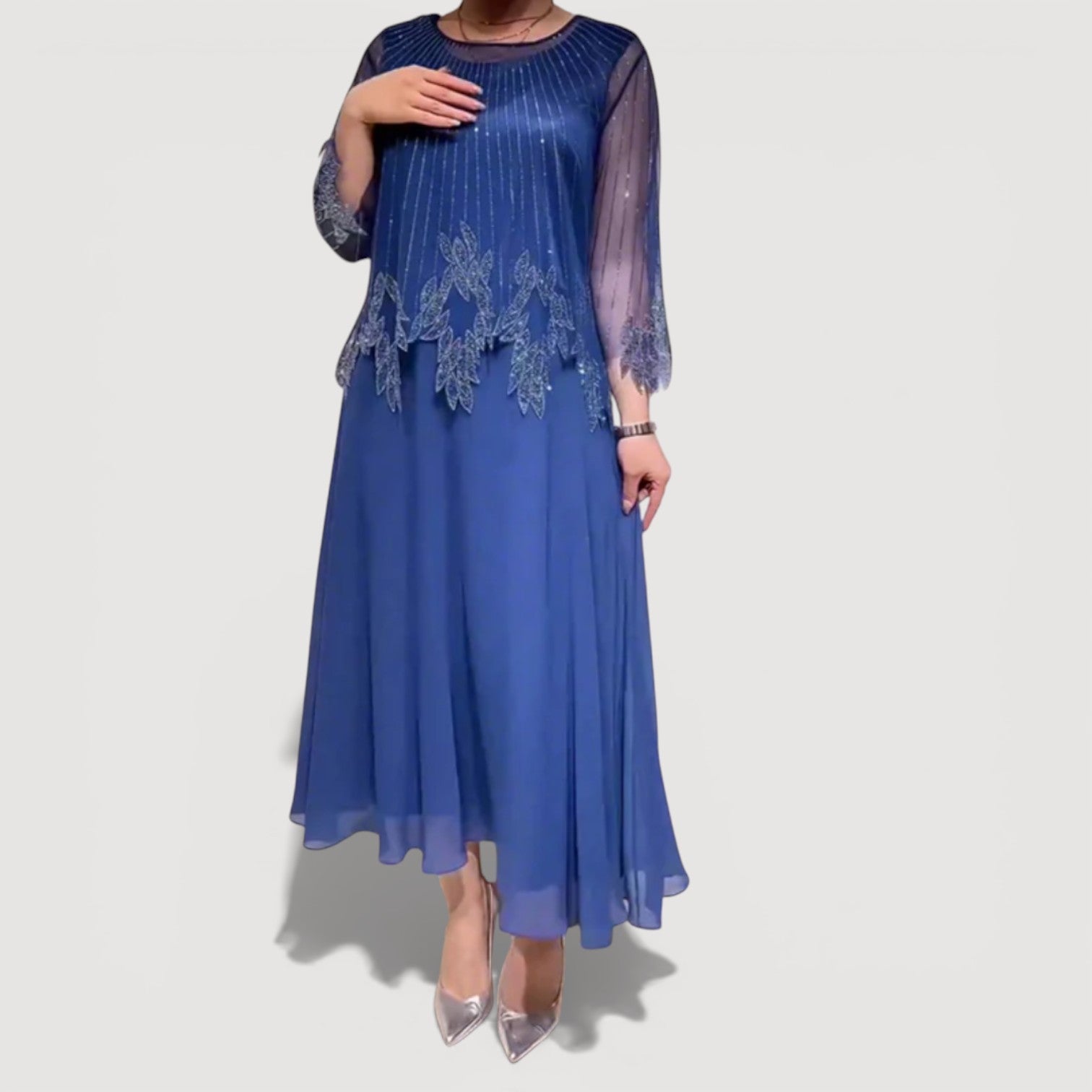 Cyralia - Robe Midi Soirée Élégance Fluide