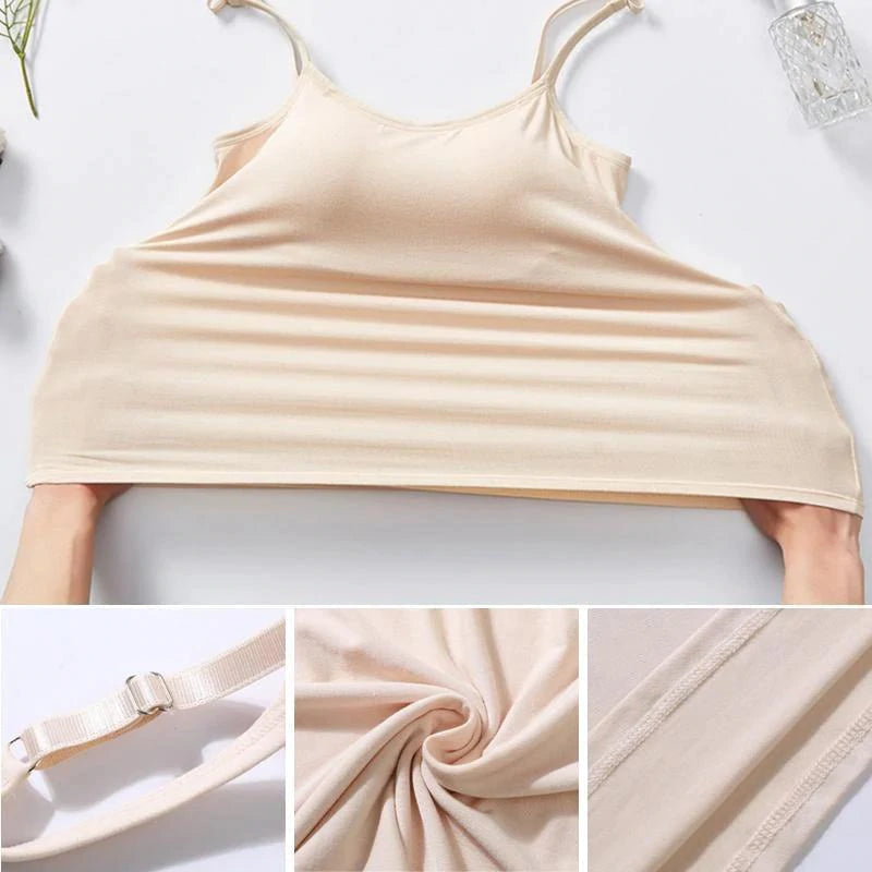 Noura - Camisole avec soutien-gorge intégré et coussin
