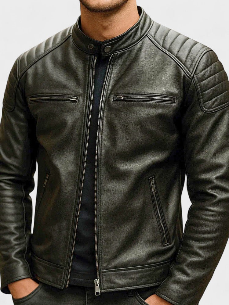 Xavier - Blouson Vintage en Cuir Homme