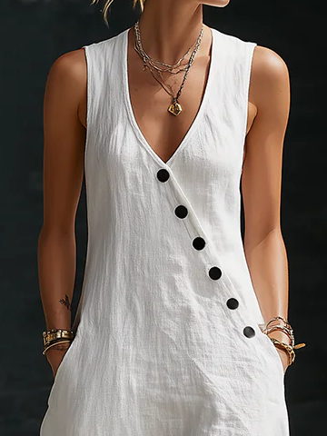 Fazira - Robe Femme Maxi Boutonnée Coupe Fluide Confort Quotidien