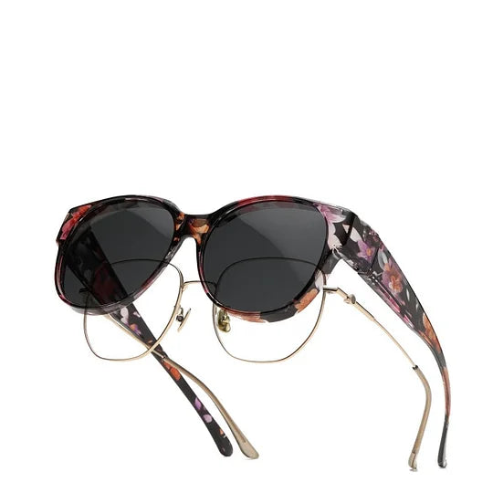 Dovrya - Lunettes soleil femme cat eye polarisées UV400 style chic