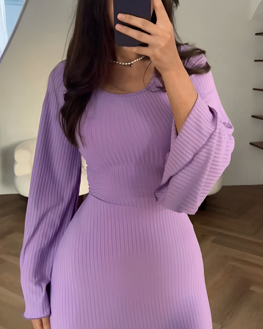 Sandrine - Robe Maxi Élégante en Maille