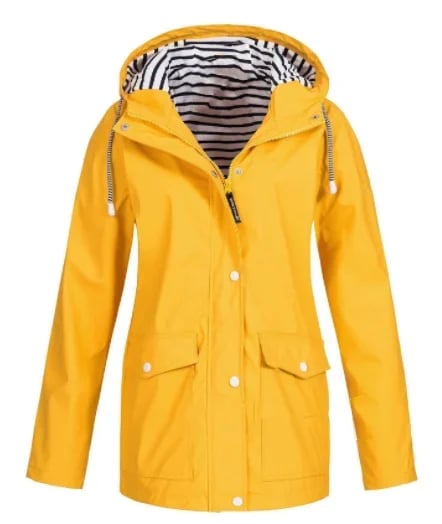 Marjolaine - Veste femme imperméable à capuche avec poches pratiques