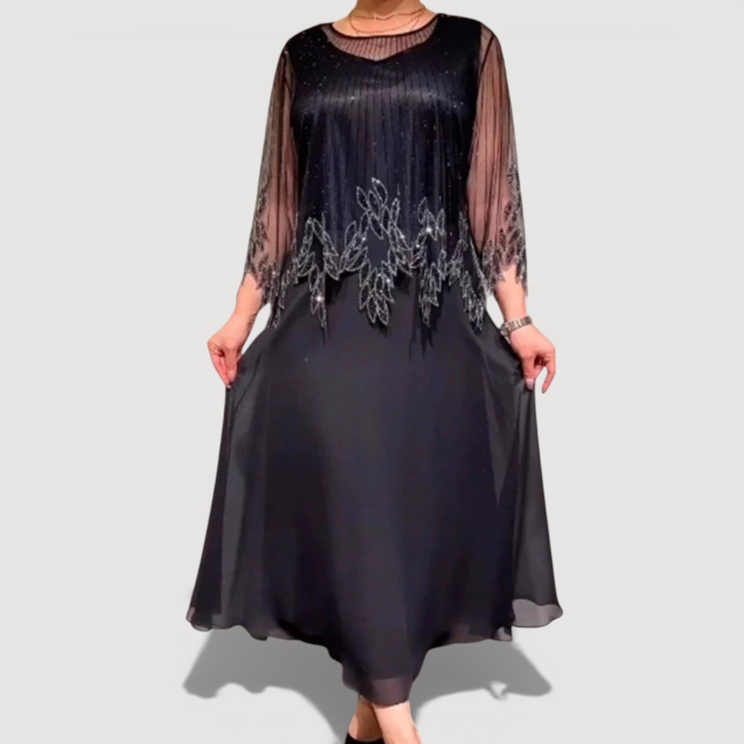 Cyralia - Robe Midi Soirée Élégance Fluide