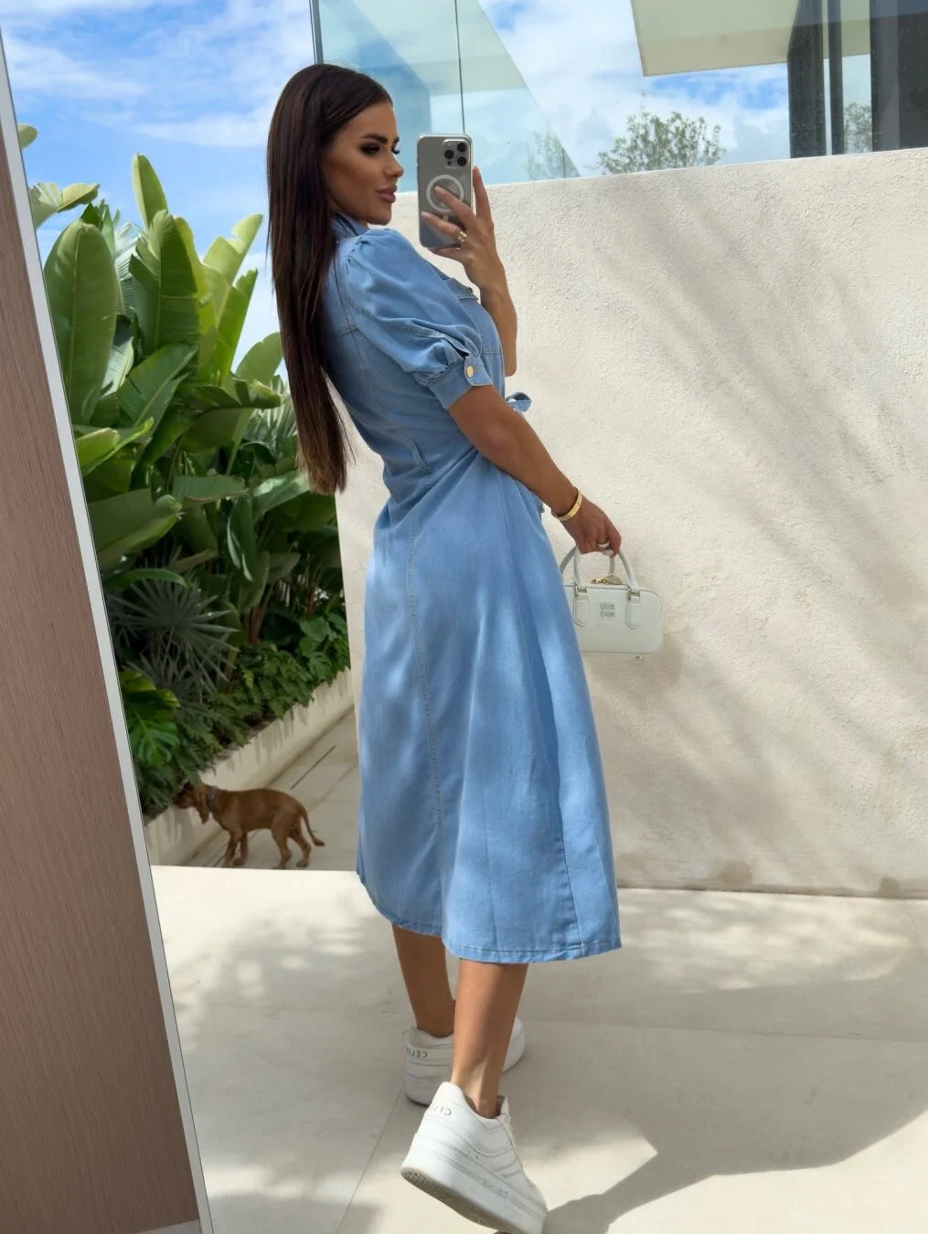Daphne - Robe en denim Sunshine