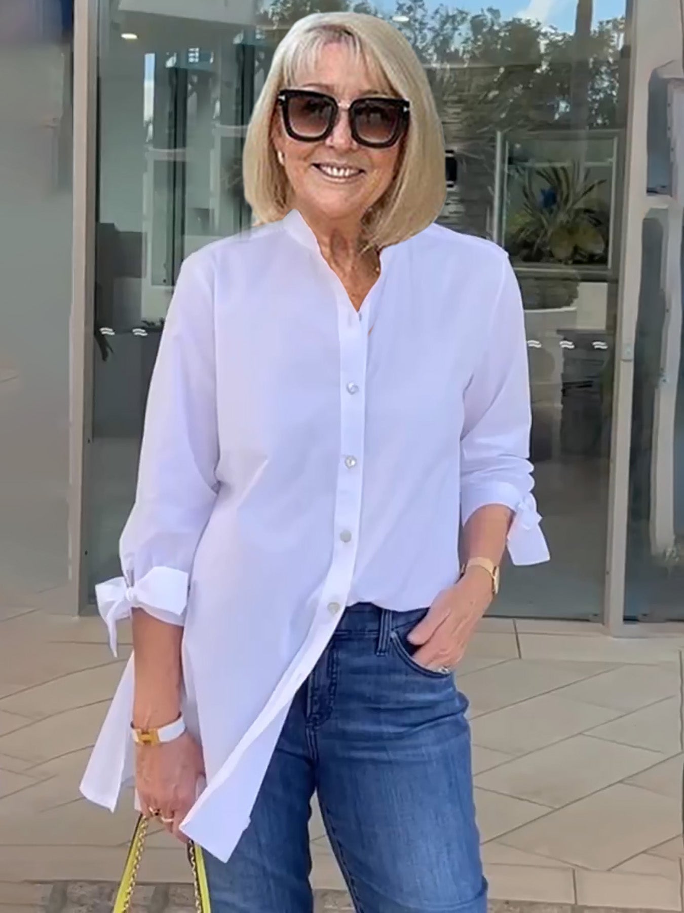 Liora - Veste Chemise Longue Boutonnée en Coton (Aujourd'hui seulement : 1 acheté = 1 offert !)