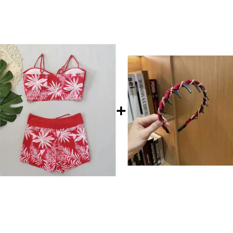 Taline - Maillot De Bain Deux Pièces Imprimé Femme
