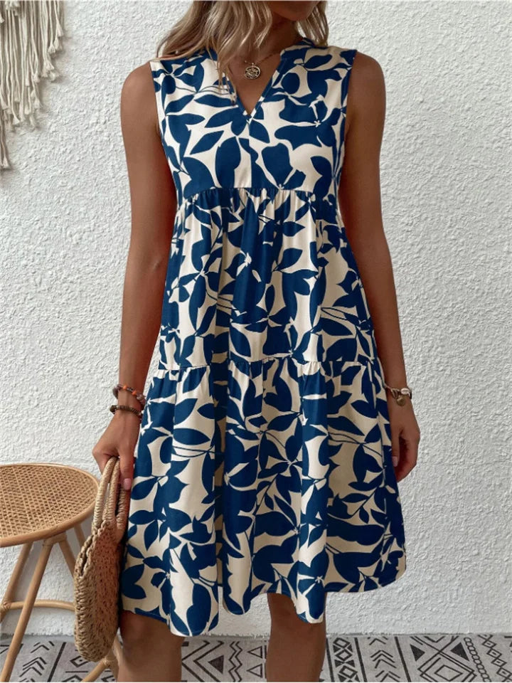 Bellissa - Robe d'Été à Feuilles