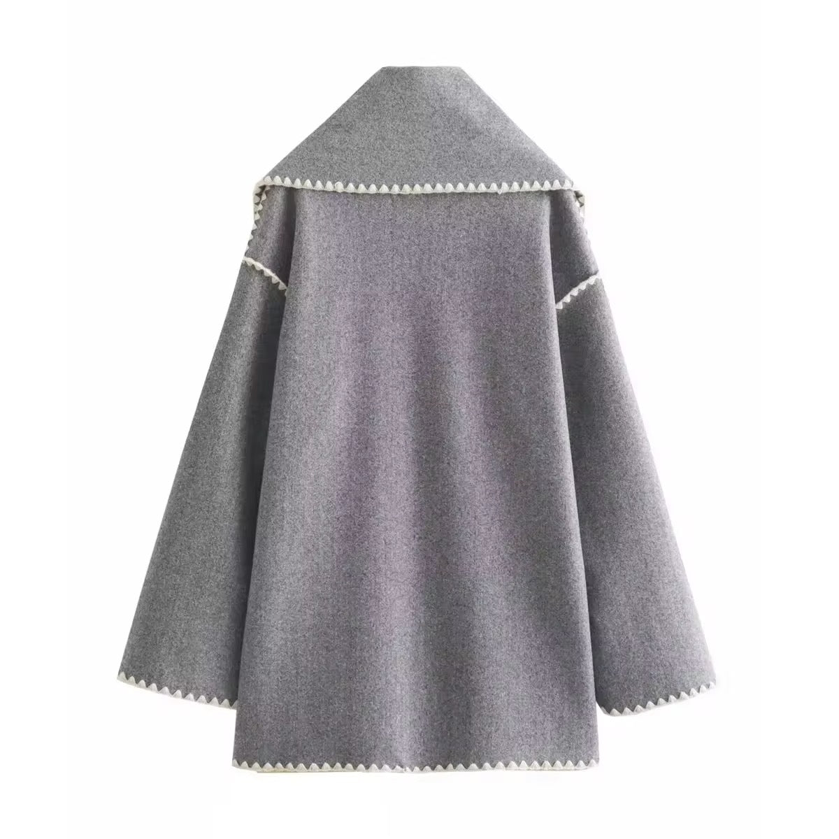 Antoinette - Manteau Élégant avec Col Rond et Poches