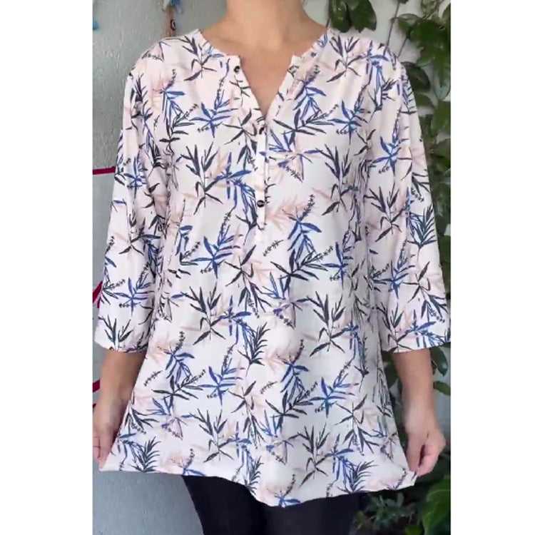 Isavelisse - T-Shirt Femme D’Été À Manches Courtes Avec Imprimé