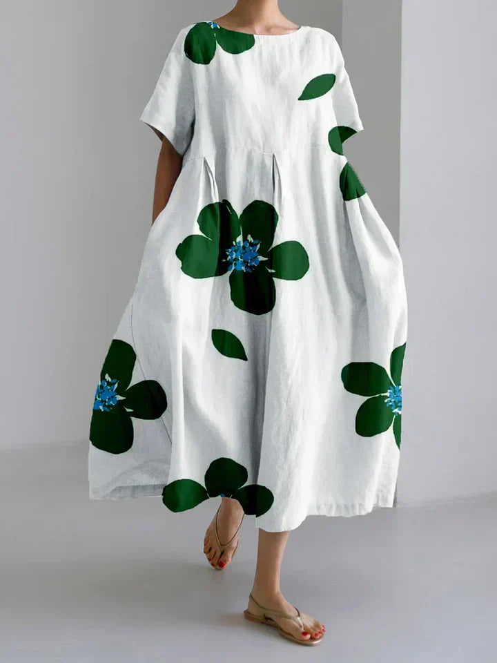 Gwenelle - Robe maxi fluide à fleurs pour l'été