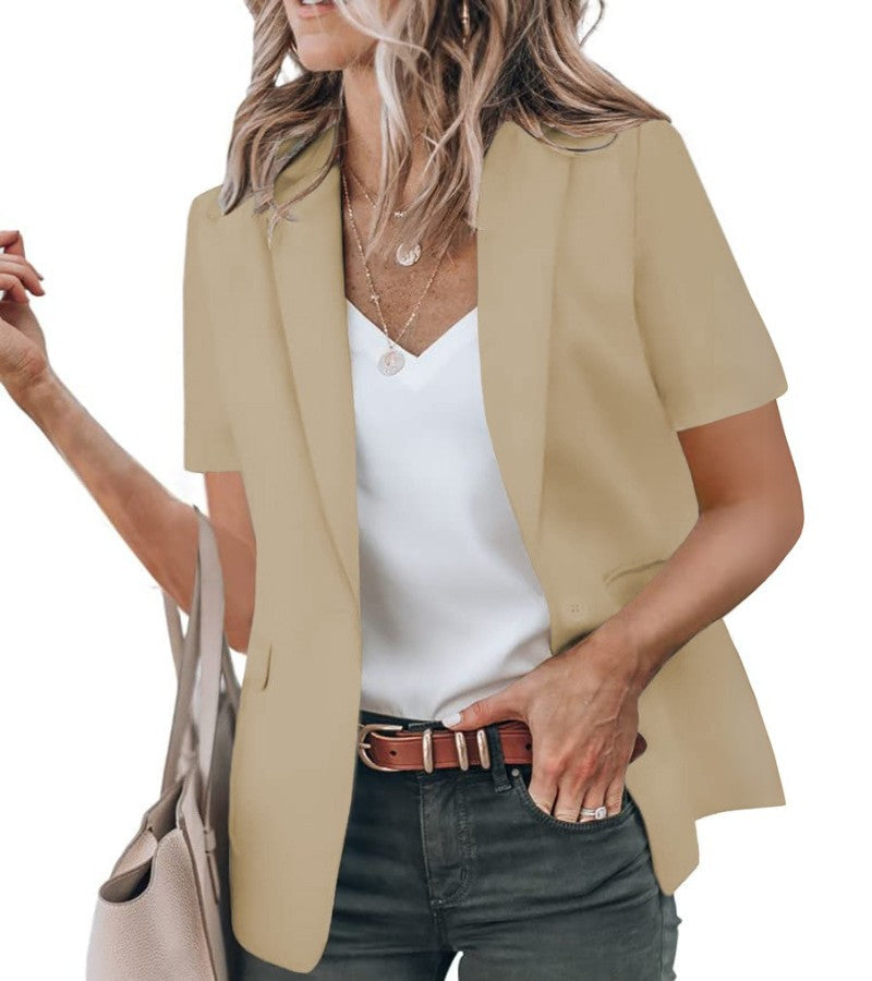 Sabella - Blazer Moderne à Manches Courtes