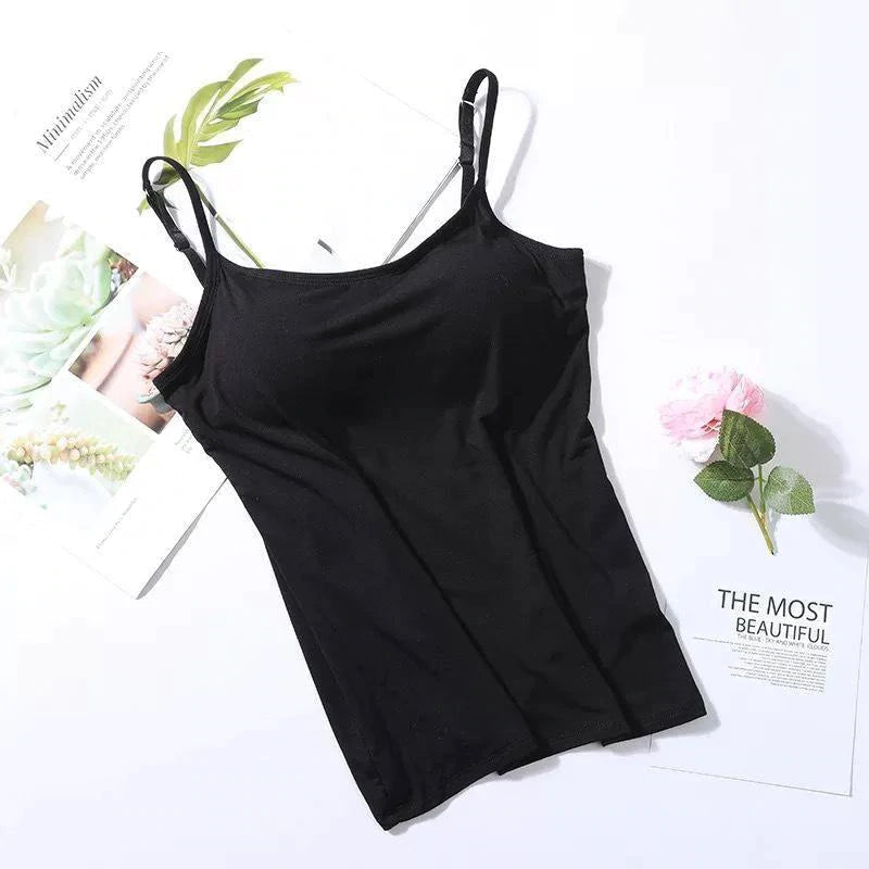 Noura - Camisole avec soutien-gorge intégré et coussin