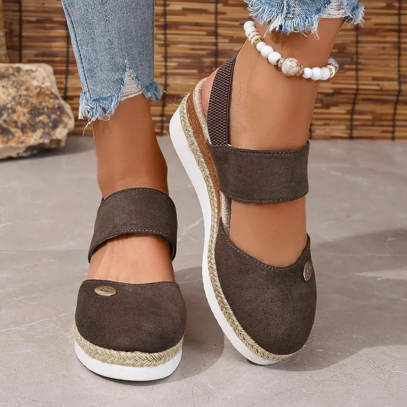 Lioraelle - Sandales Orthopédiques avec Plateforme, Ventilées et Décontractées