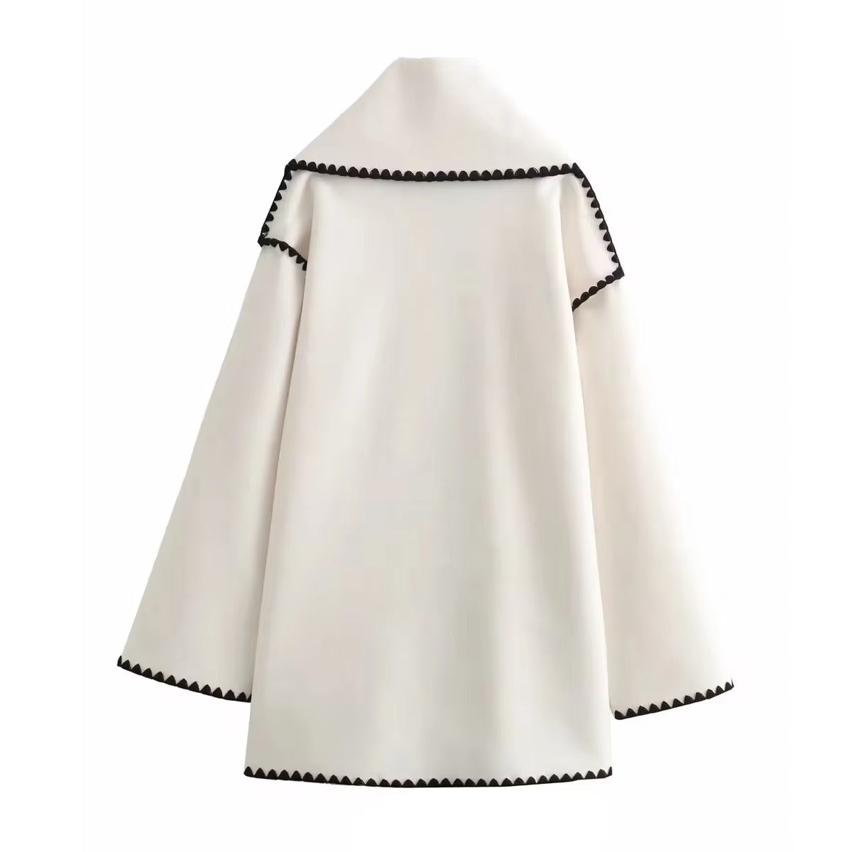 Antoinette - Manteau Élégant avec Col Rond et Poches