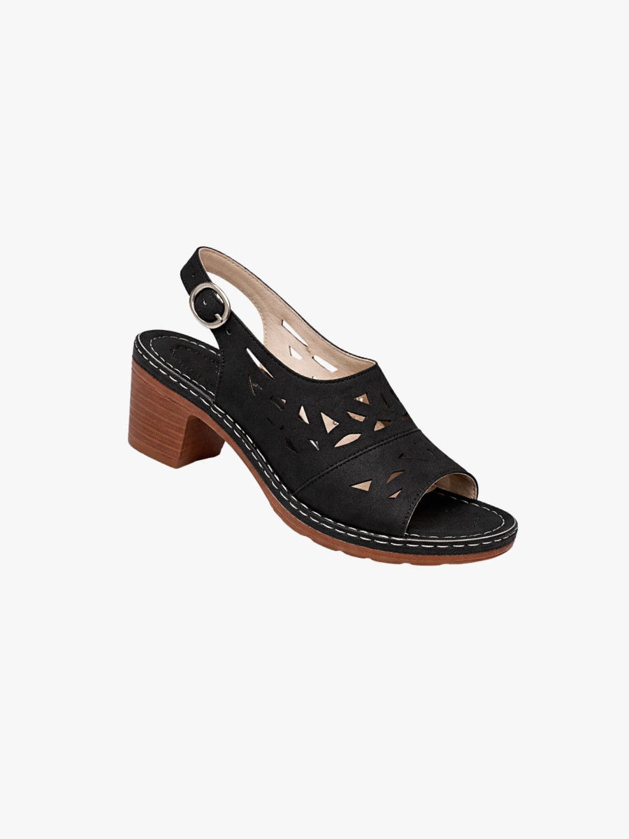 Cirethia - Sandales femme à talon confortable ajouré