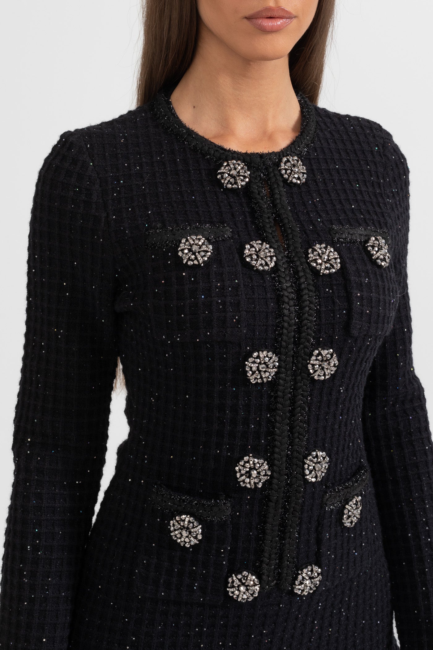 Colette Robe en maille longueur genou