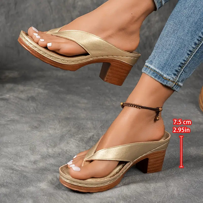 Fynavelle - Sandales femme à talon confortable et semelle ergonomique élégante