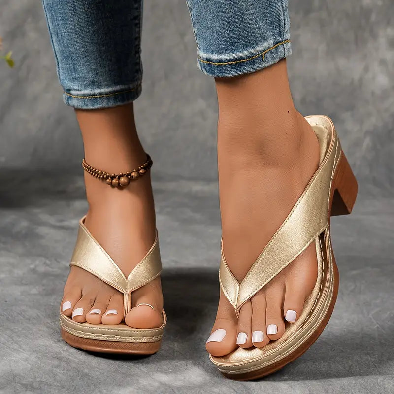 Fynavelle - Sandales femme à talon confortable et semelle ergonomique élégante