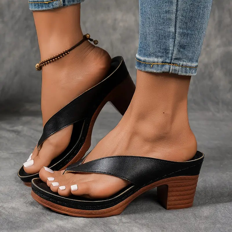 Fynavelle - Sandales femme à talon confortable et semelle ergonomique élégante