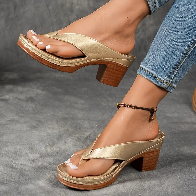 Fynavelle - Sandales femme à talon confortable et semelle ergonomique élégante