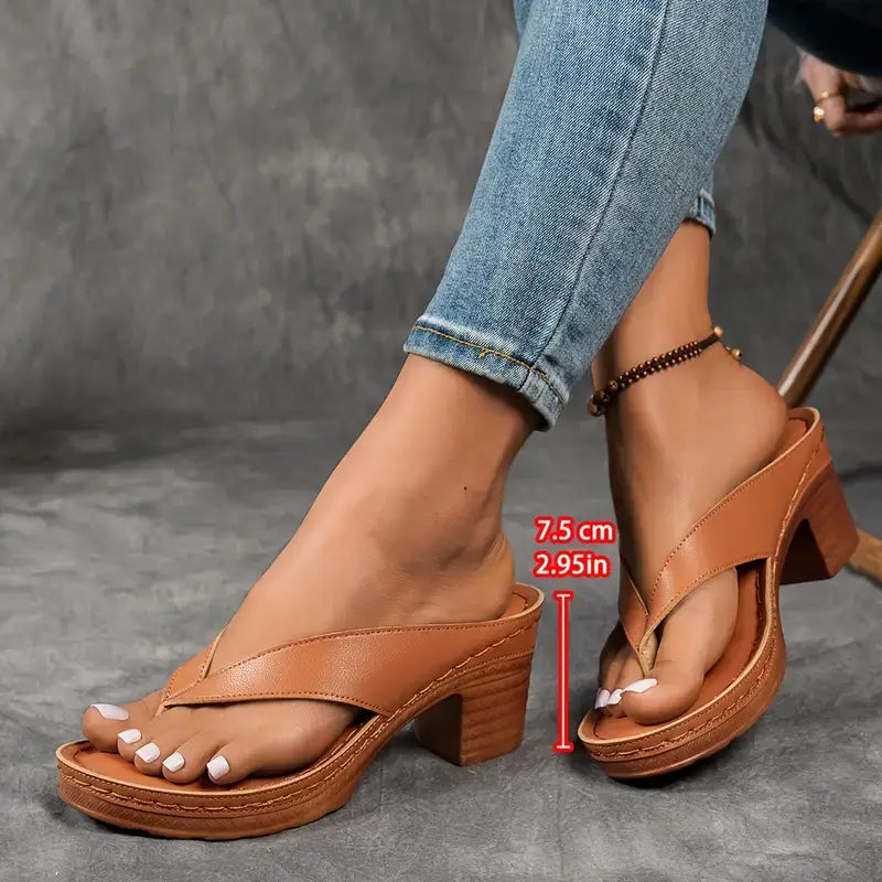 Fynavelle - Sandales femme à talon confortable et semelle ergonomique élégante