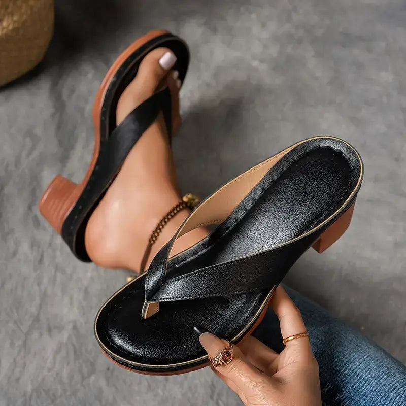 Fynavelle - Sandales femme à talon confortable et semelle ergonomique élégante