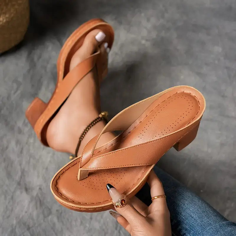 Fynavelle - Sandales femme à talon confortable et semelle ergonomique élégante