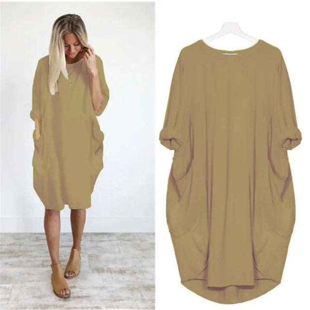 Axelle - Robe Confortable avec Poches