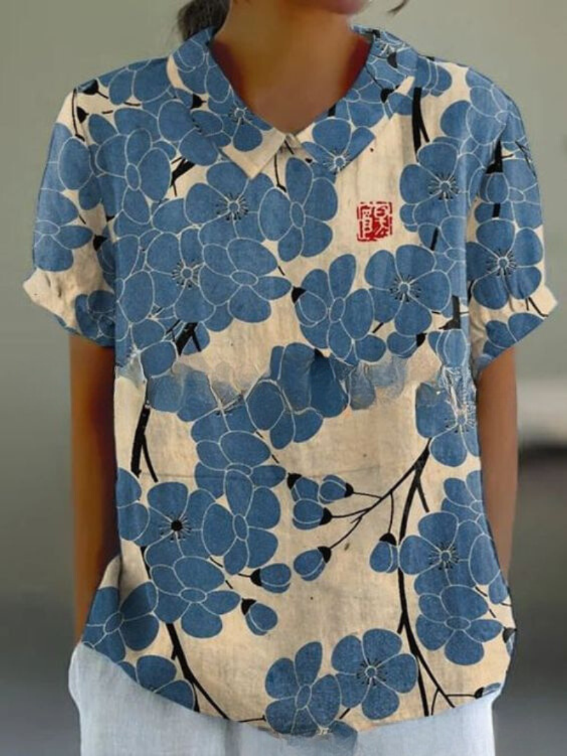 Ombeline - Chemise Florale Élégante