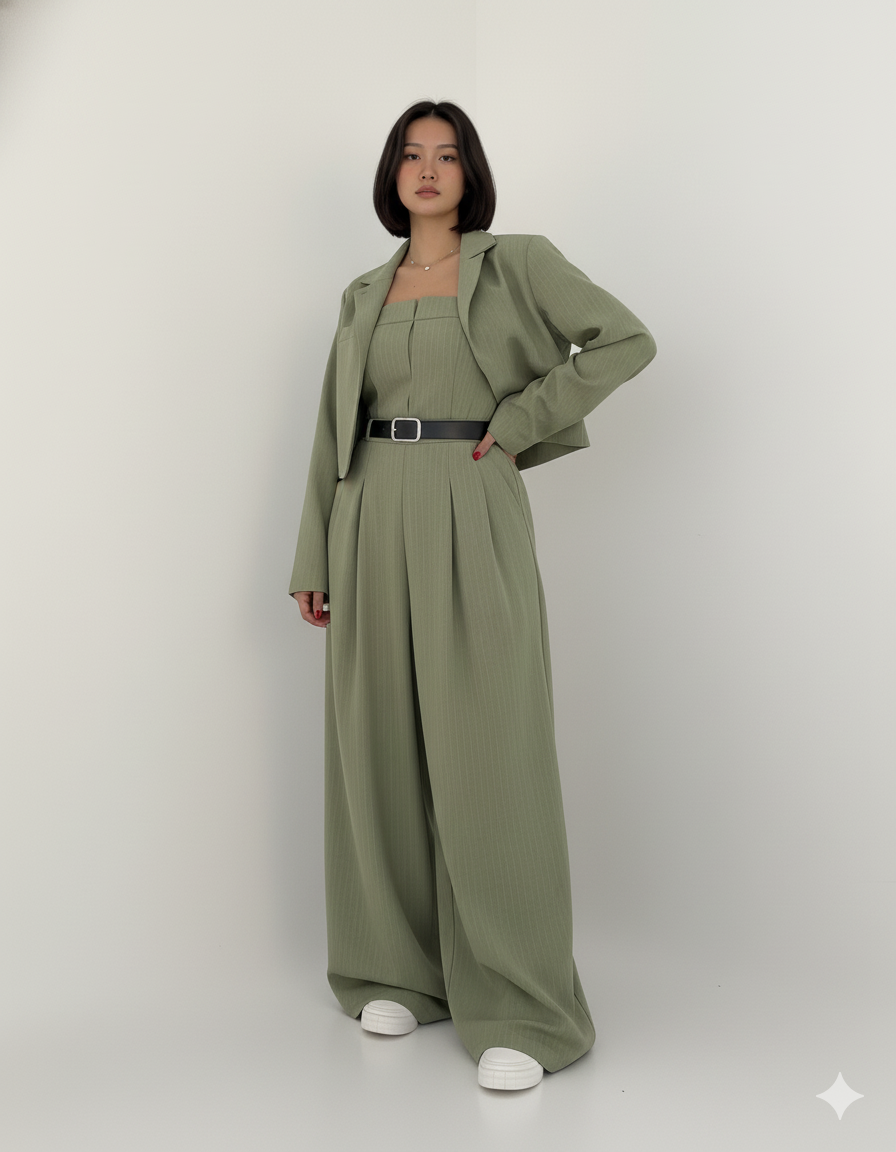 Cyravine - Ensemble Femme Bustier et Veste Style Élégant et Tendance