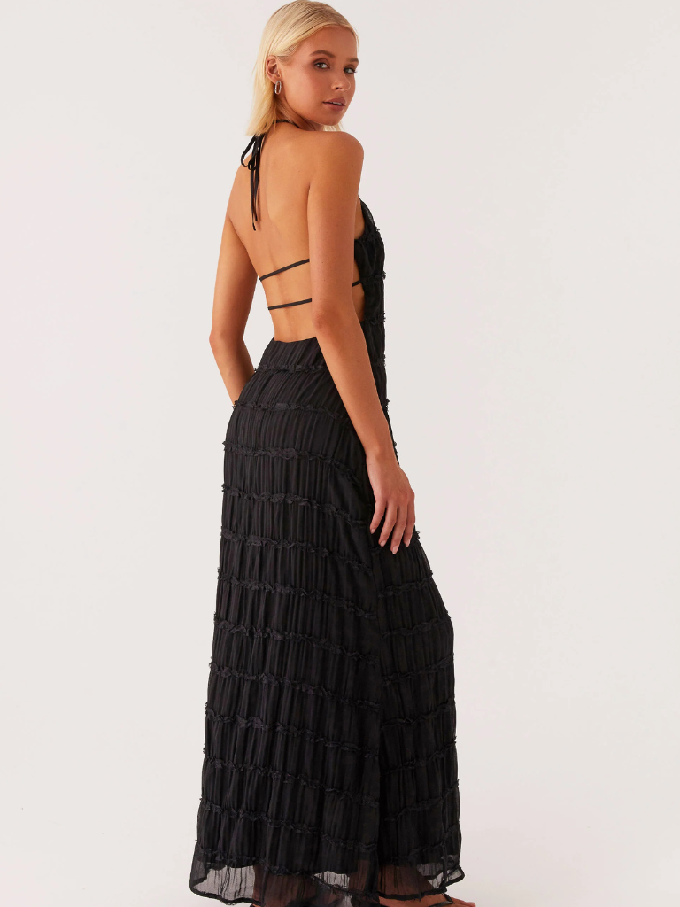 Olga - Robe Longue à Décolleté Halter