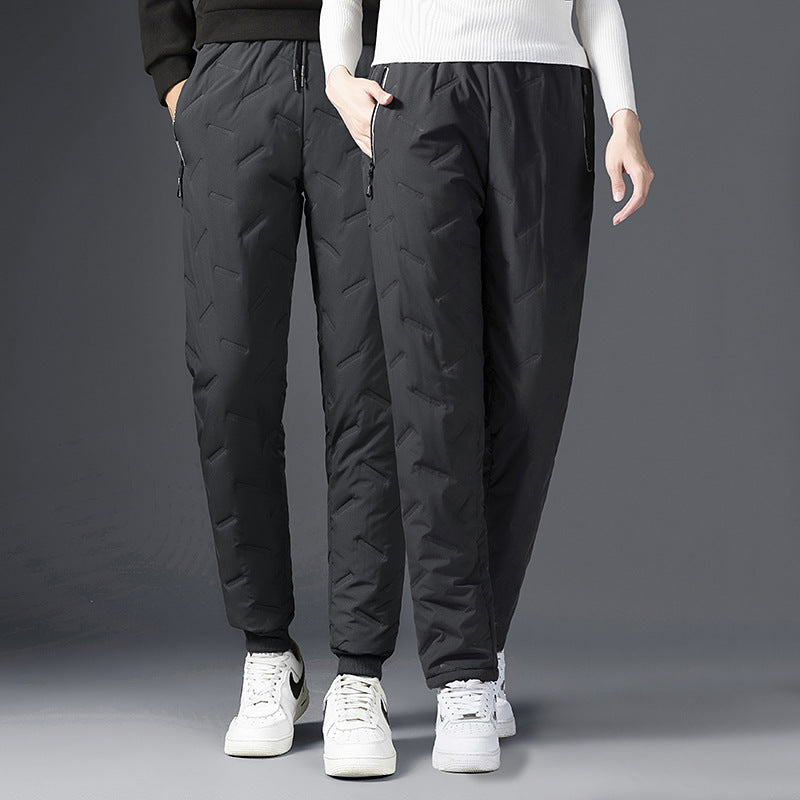 Annika - Pantalon de survêtement en laine d'agneau chaud et coupe-vent