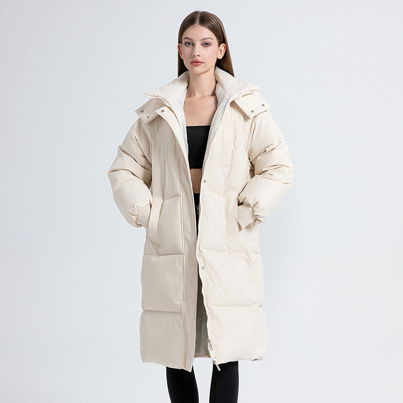 Aurelina - Manteau Long Matelassé Hiver Élégant