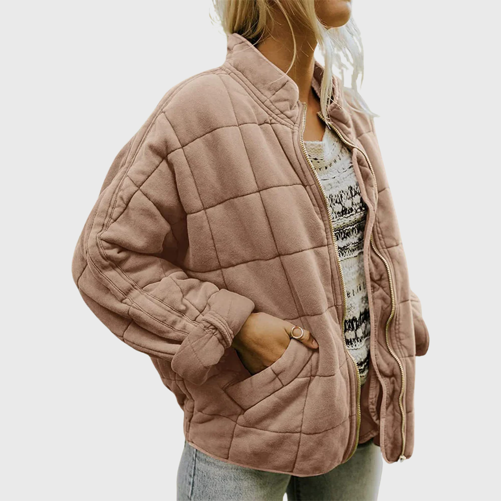Taveline - Veste élégante oversize avec doublure légère et poches pratiques