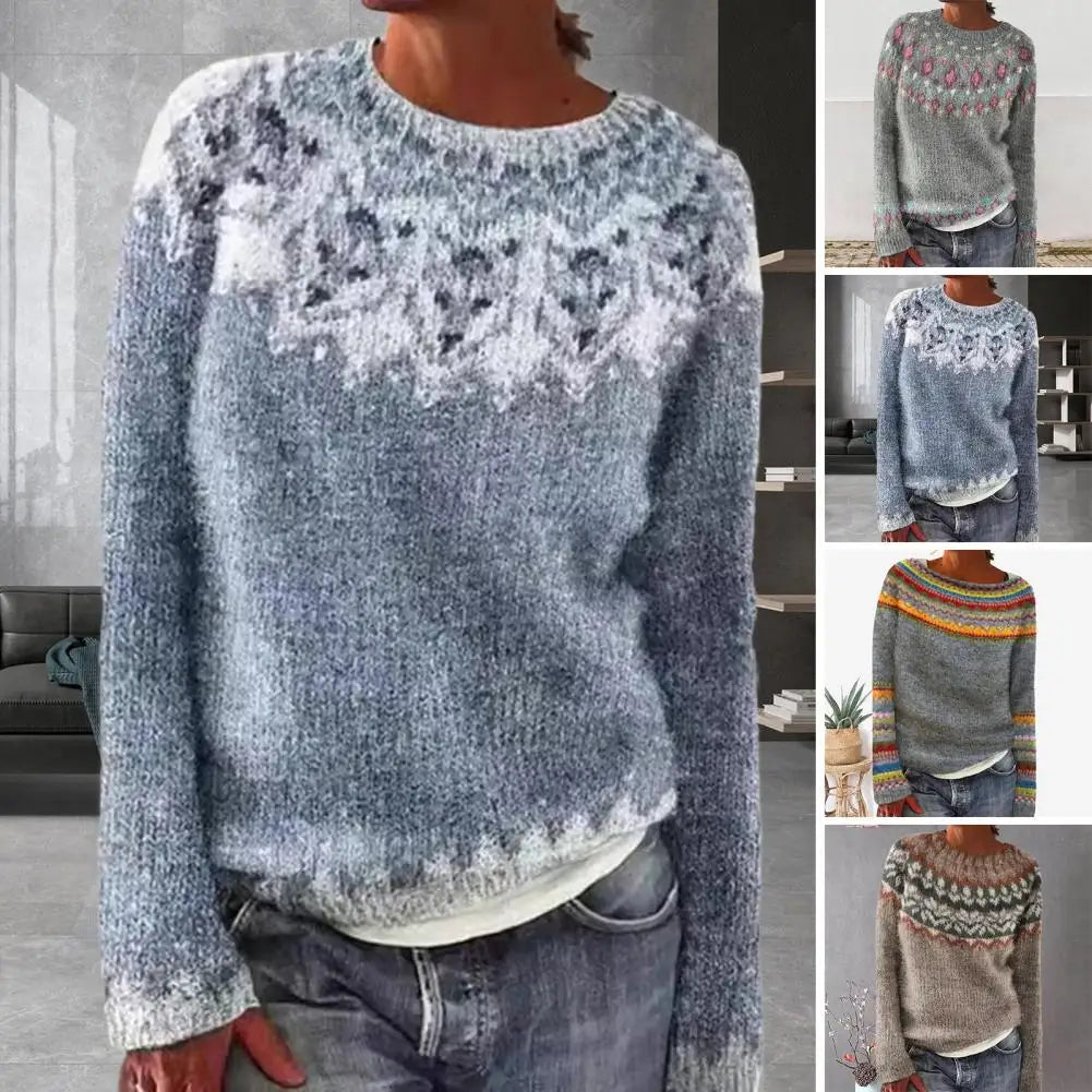 Nathalie - Pull Rayé Chic pour l'Automne-Hiver