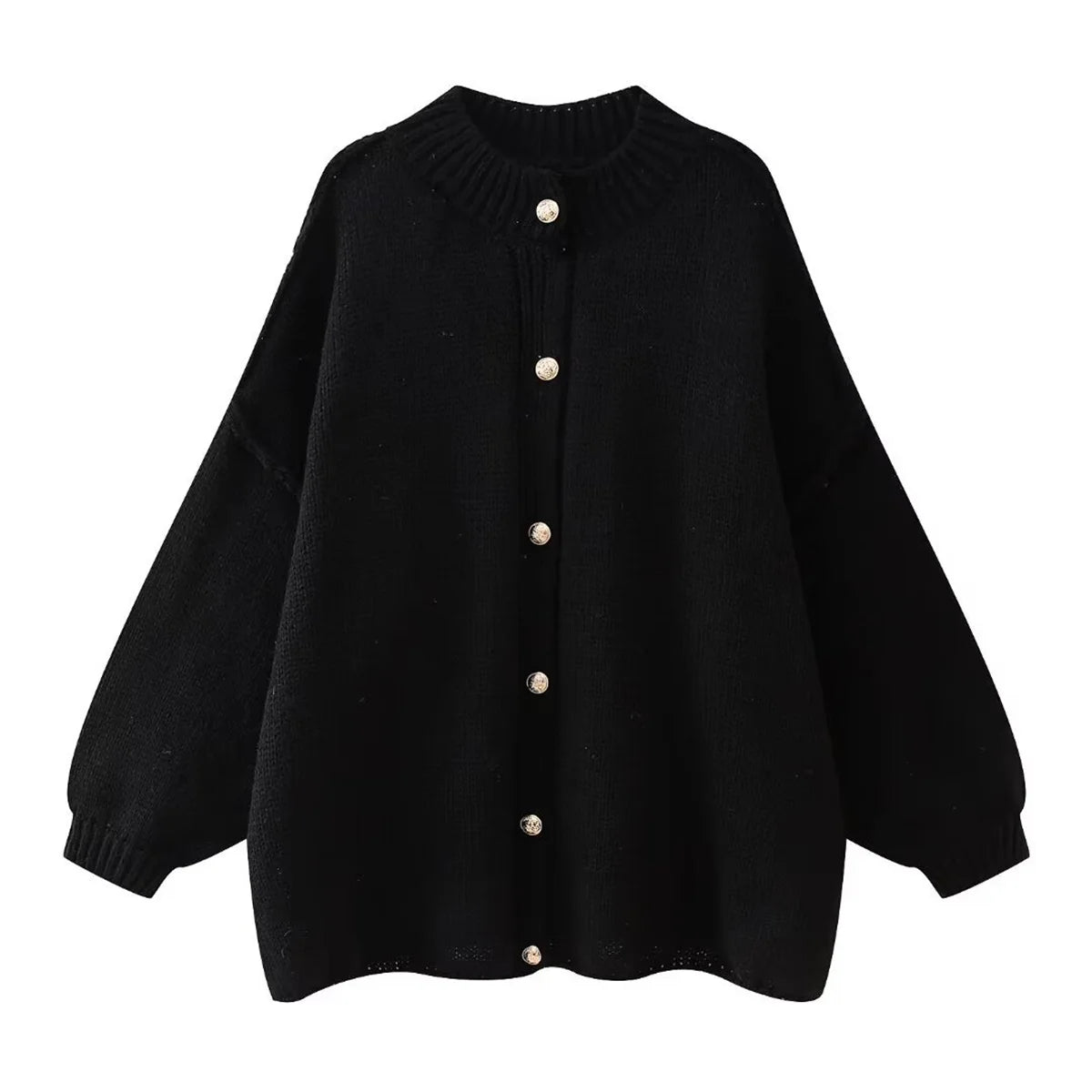 Lili - Pull Ample à Boutons Métalliques